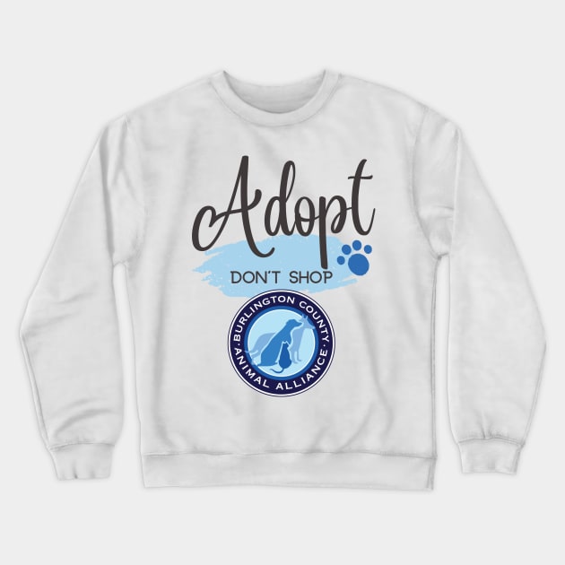 Adopt Script Crewneck Sweatshirt by BCAAofNJ Store